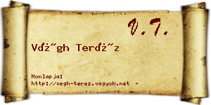 Végh Teréz névjegykártya