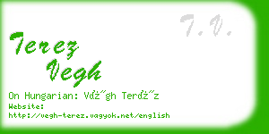 terez vegh business card